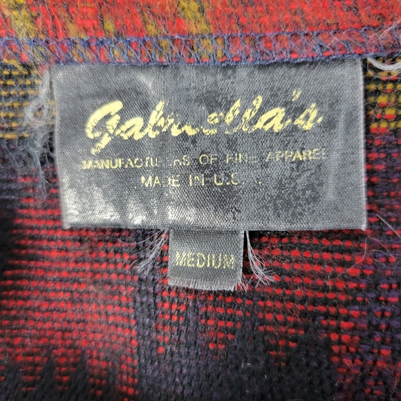 Gabriella's (vintage I think) Long Wrap skirt Made in USA Hook/loop size Med - Picture 8 of 11